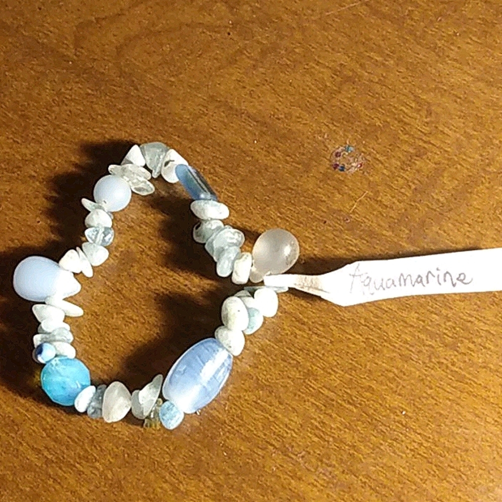 Genuine Gemstone stretch bracelet